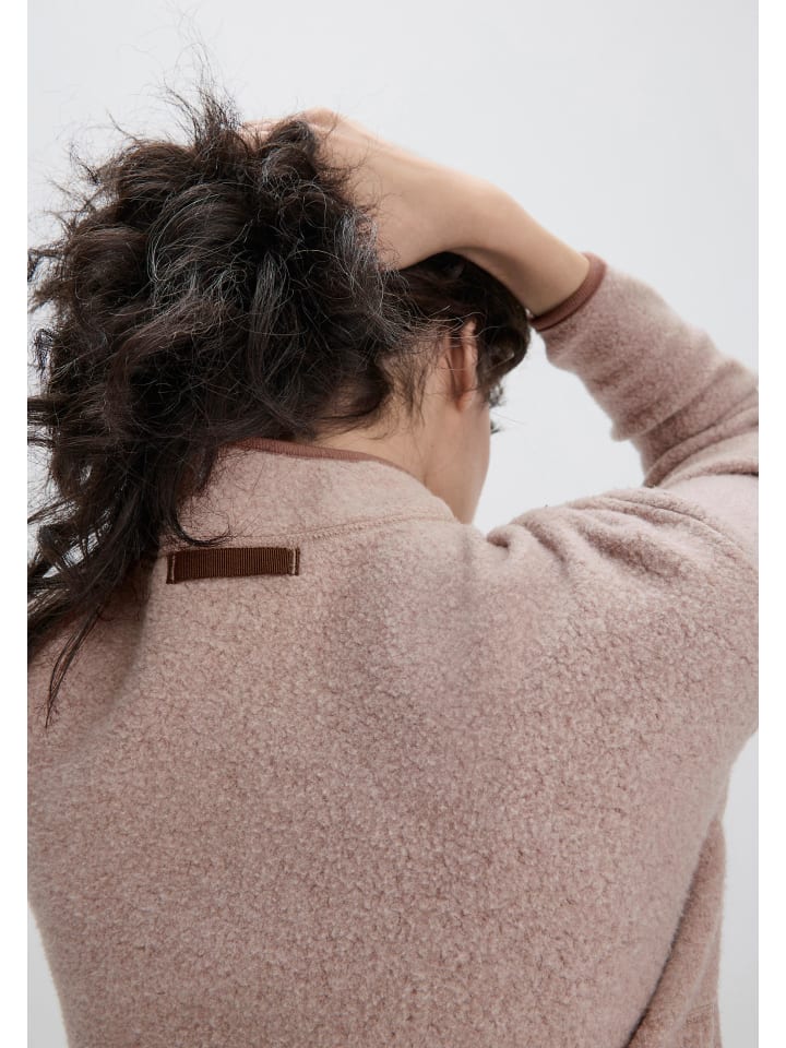 Hessnatur Fleece-Jacke in mandelbraun günstig kaufen