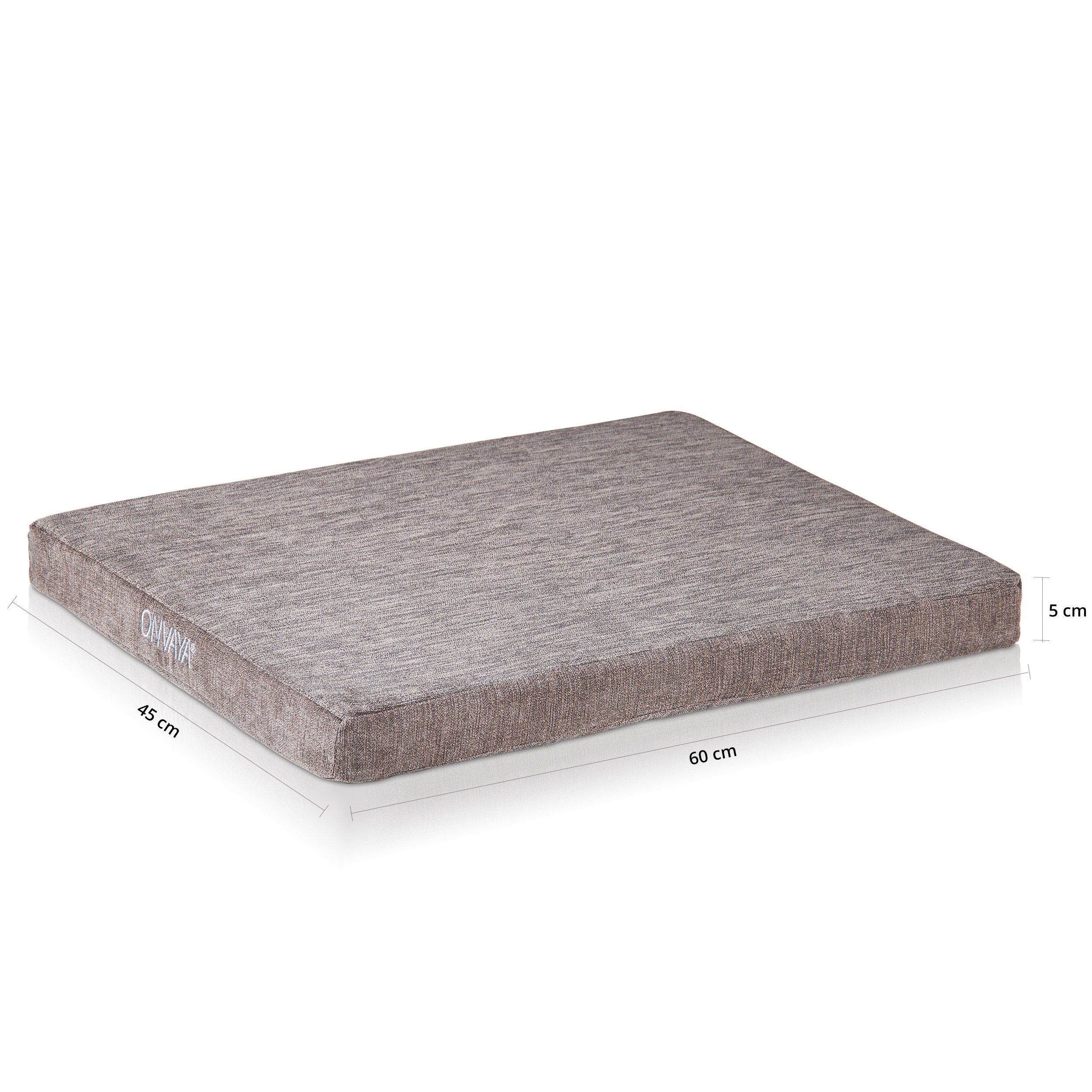 ONVAYA Hundematte Hundekissen aus Memory Foam, orthopädisch, 95 Grad waschbar