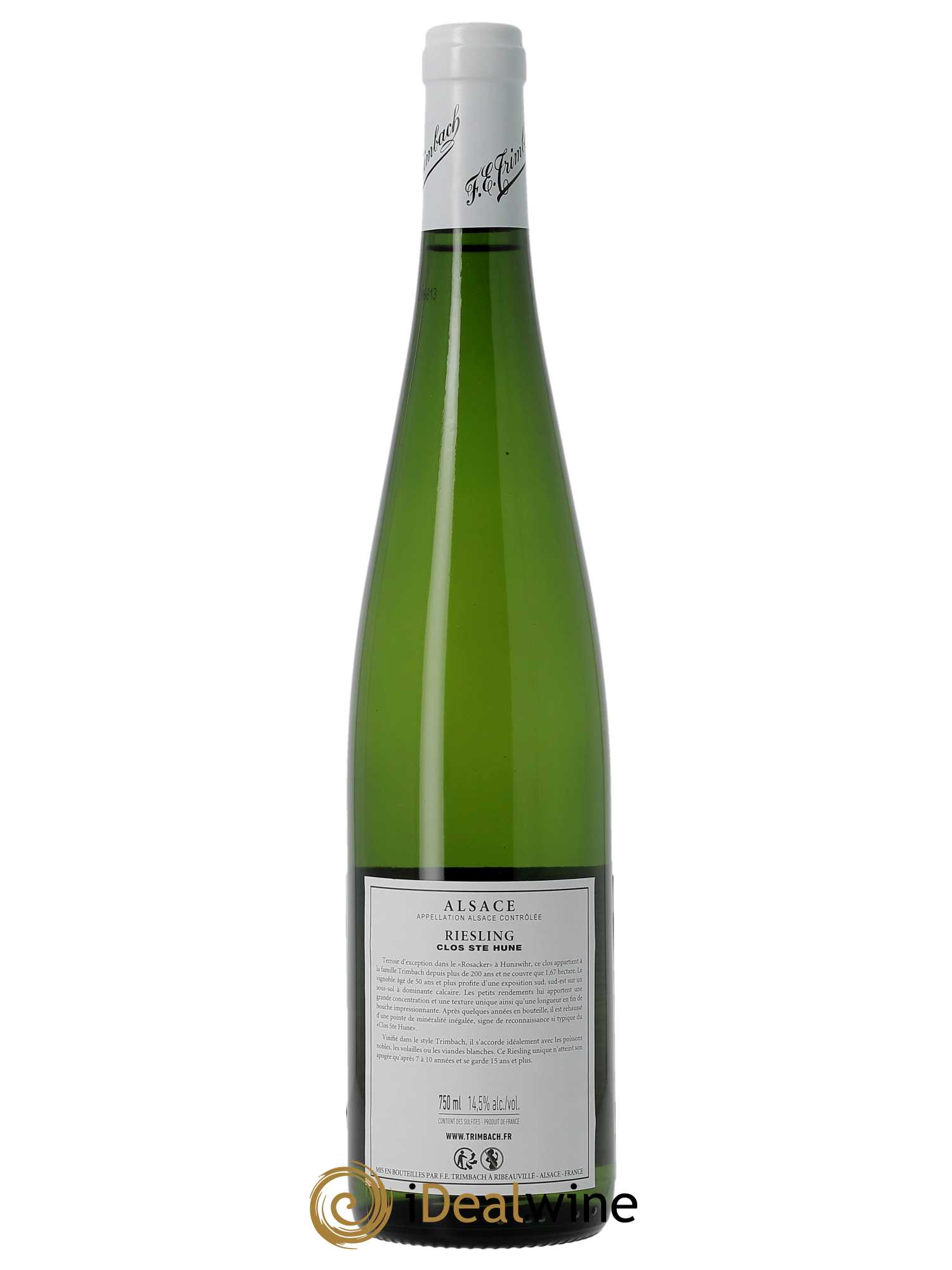 Riesling Clos Sainte-Hune Trimbach (Domaine)  2018 - Lot de 1 Bouteille