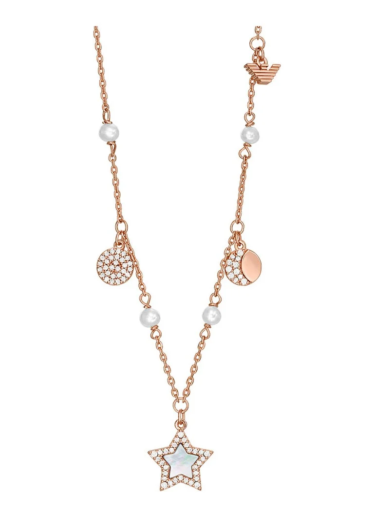 Emporio Armani Sentimental necklace with zirconia EGS3106221