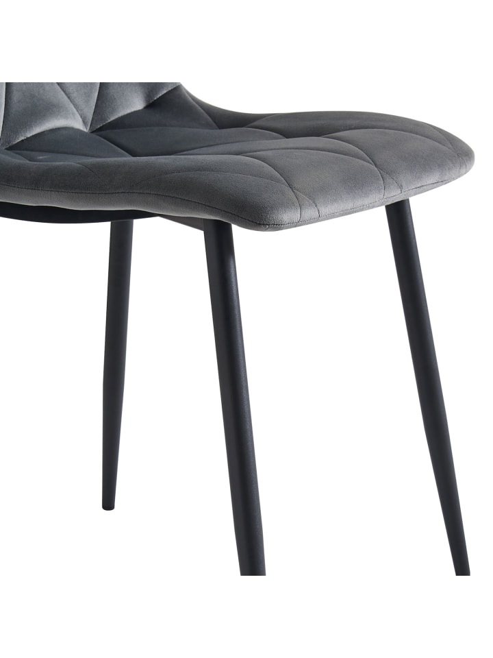 B&D Home Esszimmerstuhl VICKA in Grau günstig kaufen
