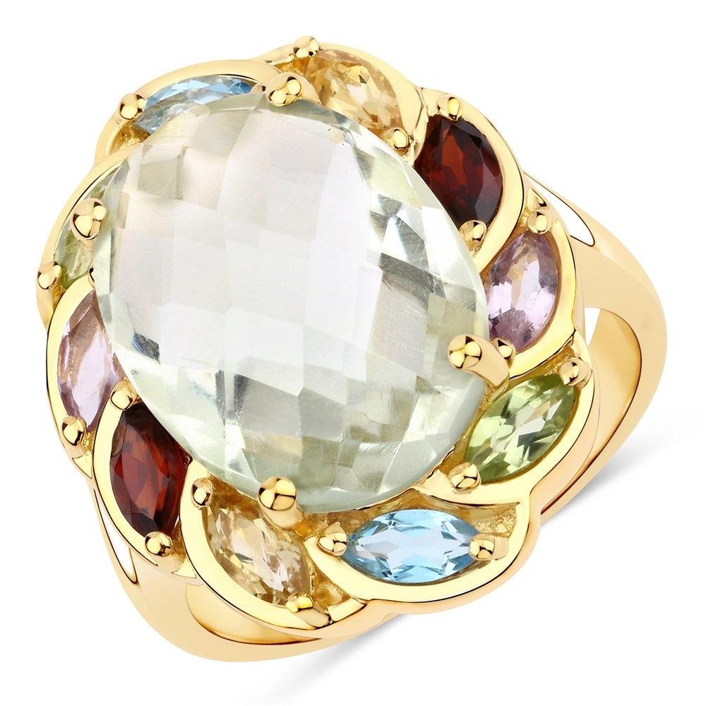 Rafaela Donata Bague Argent sterling Améthyste en Or jaune Bague