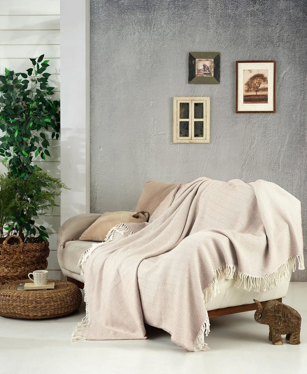 Wohndecke Kuscheldecke Hochwertige Wohndecke Cozy Cotton 150x200cm, Fleecedecke, BOHORIA