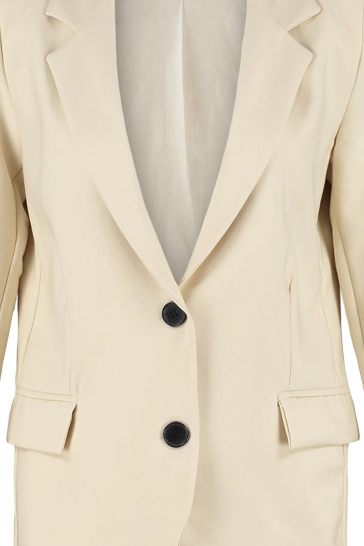 Trendyol Collection  Gewebte Blazerjacke mit normalem Futter in Stein TWOSS22CE0104