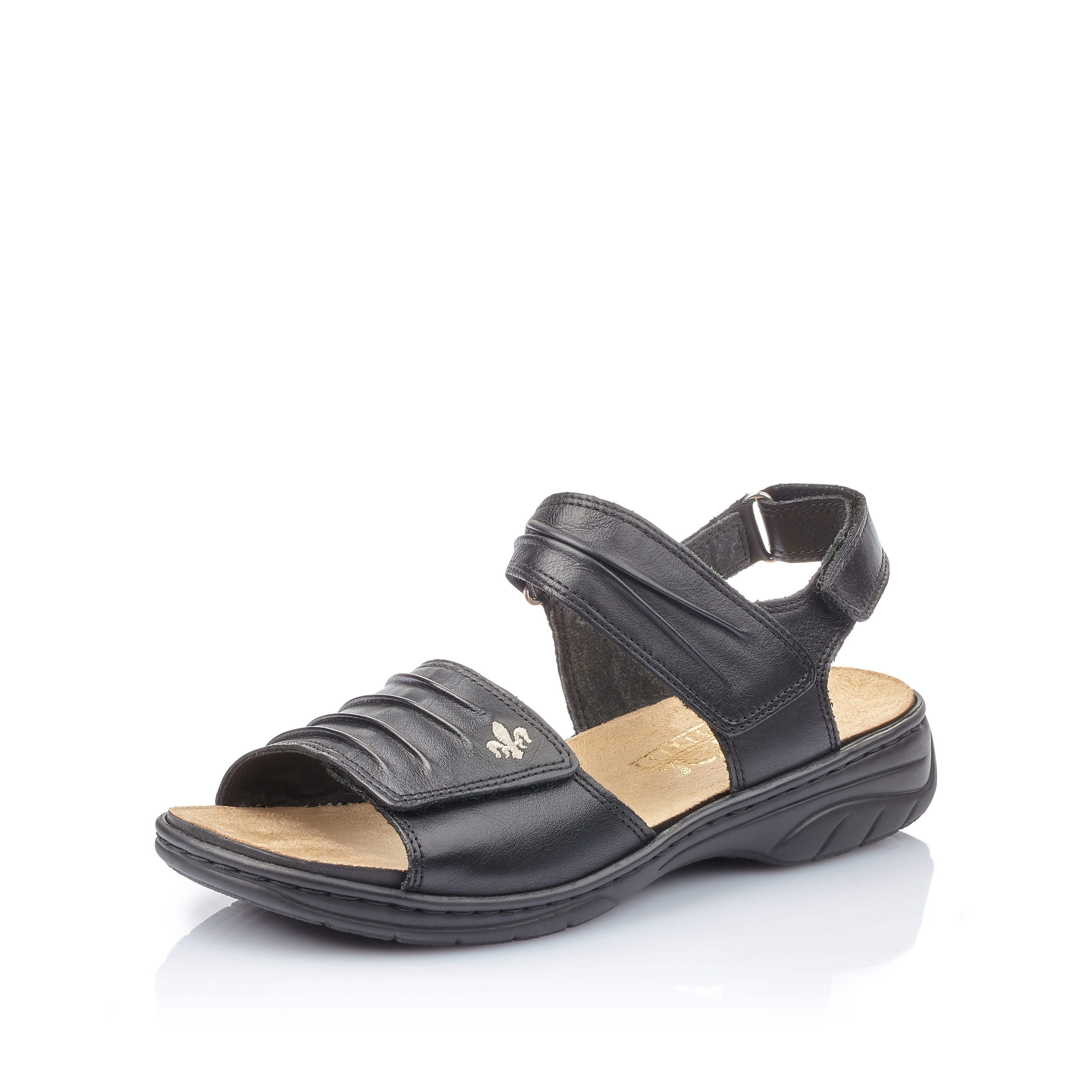 Rieker Damen Riemchensandalen nachtschwarz
