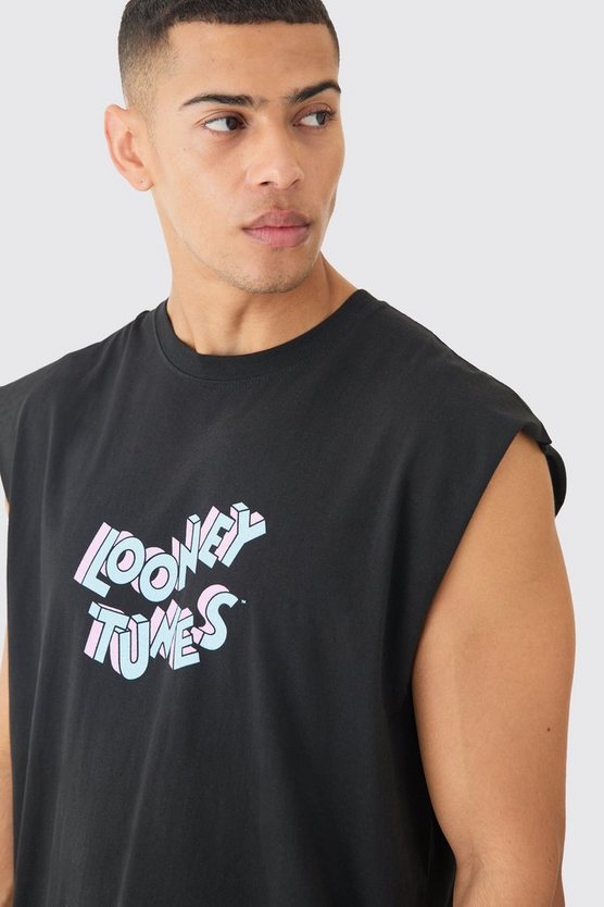 Oversize Tanktop mit lizenziertem Looney Tunes Print