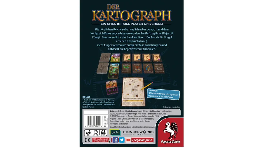 Pegasus - Der Kartograph - Nominiert Kennerspiel des Jahres 2020