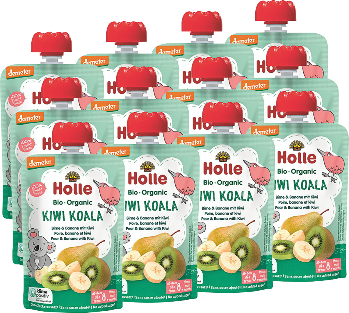 Quetschie Kiwi Koala, Birne & Banane mit Kiwi ab 8 Monaten, 100 g