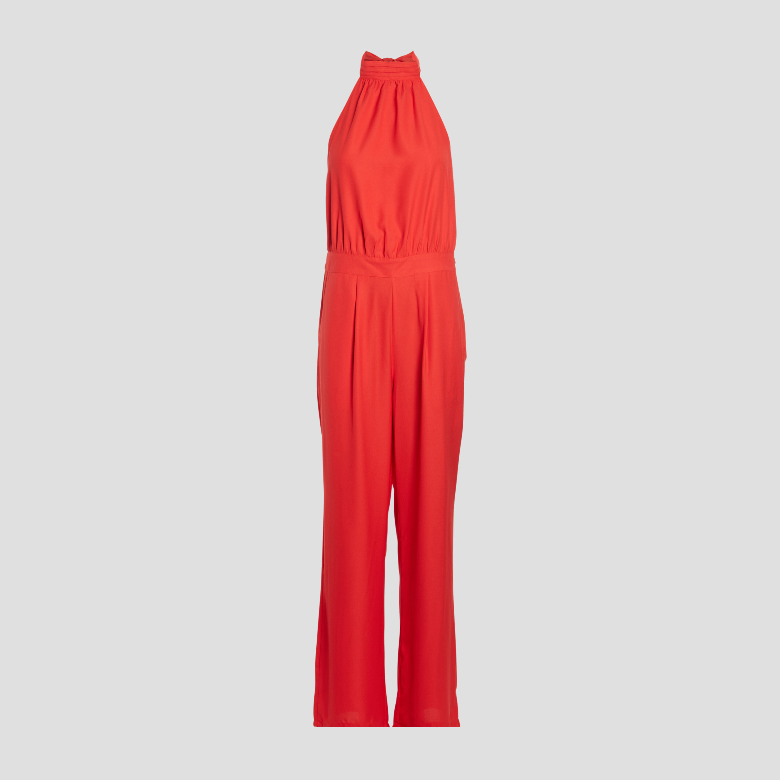 Combinaison pantalon large rouge femme | La Halle