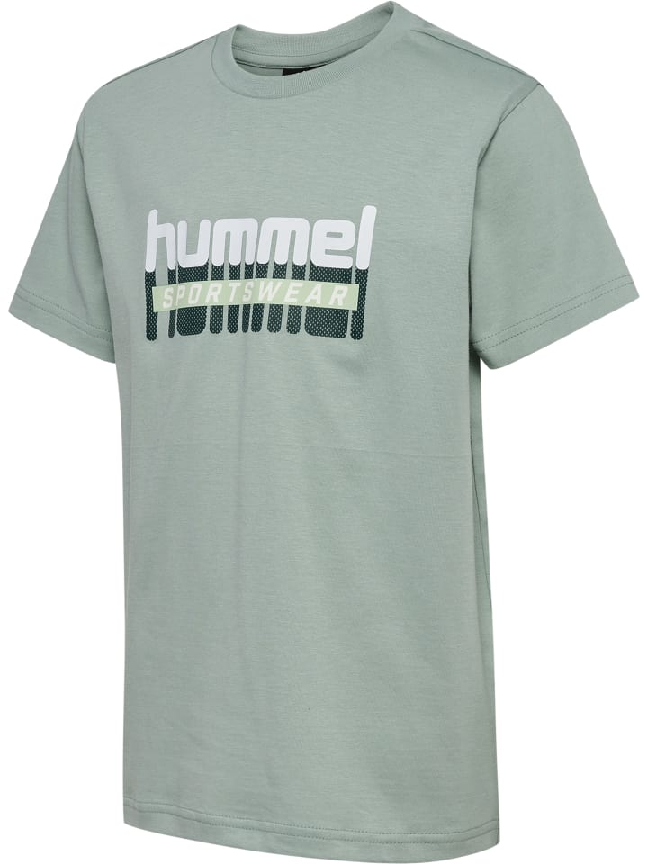 Hummel Hummel T-Shirt Hmltukas Kinder in BLACK IRIS/ICEBERG GREEN günstig kaufen