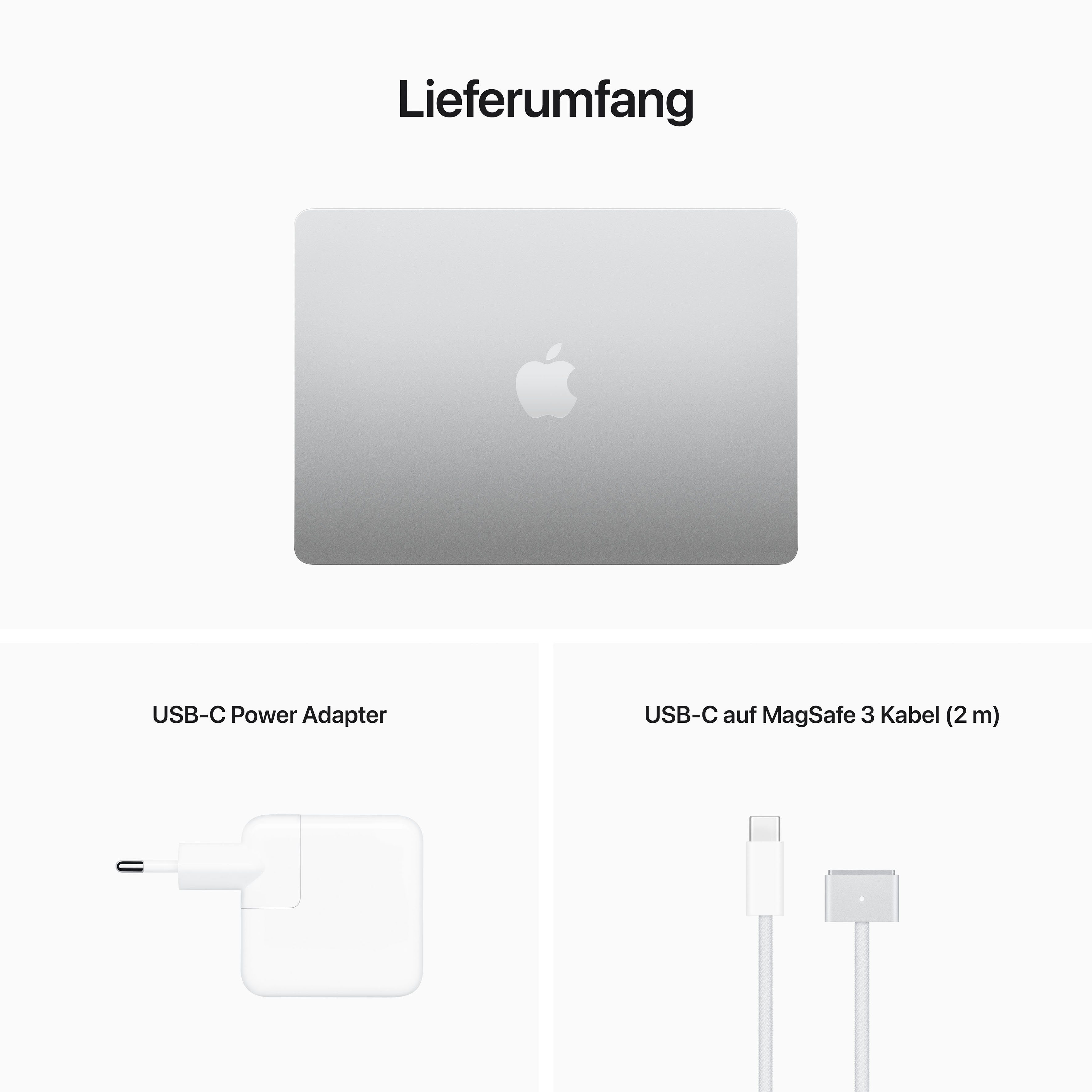 Apple MacBook Air Notebook (34,46 cm/13,6 Zoll, Apple M2, 8-Core CPU, 512 GB SSD)