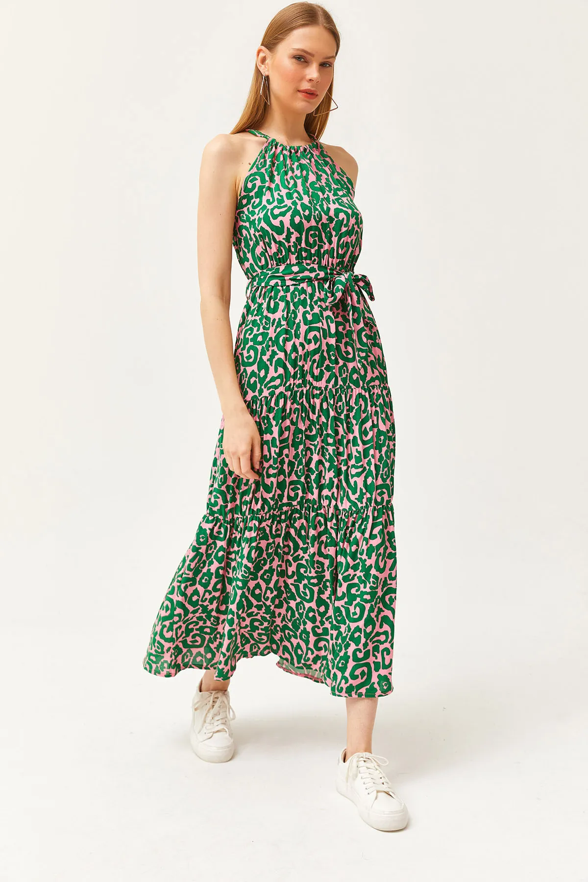 Olalook  Kleid - Grün - A-Linie