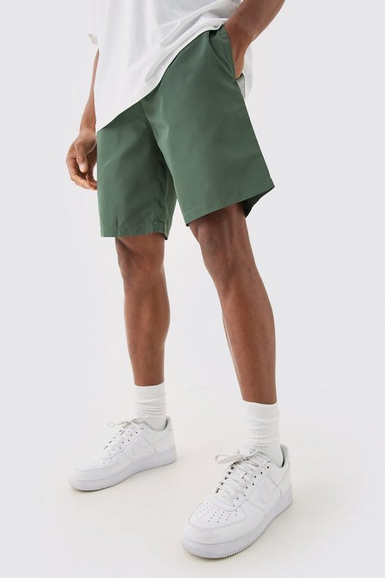 Komfort Nylon Shorts mit elastischem Bund