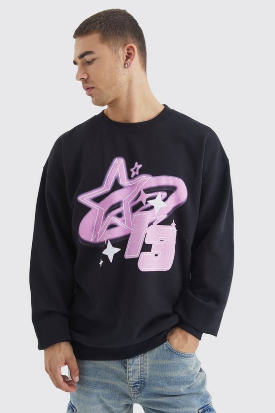 Oversize Sweatshirt mit Limited Edition Print