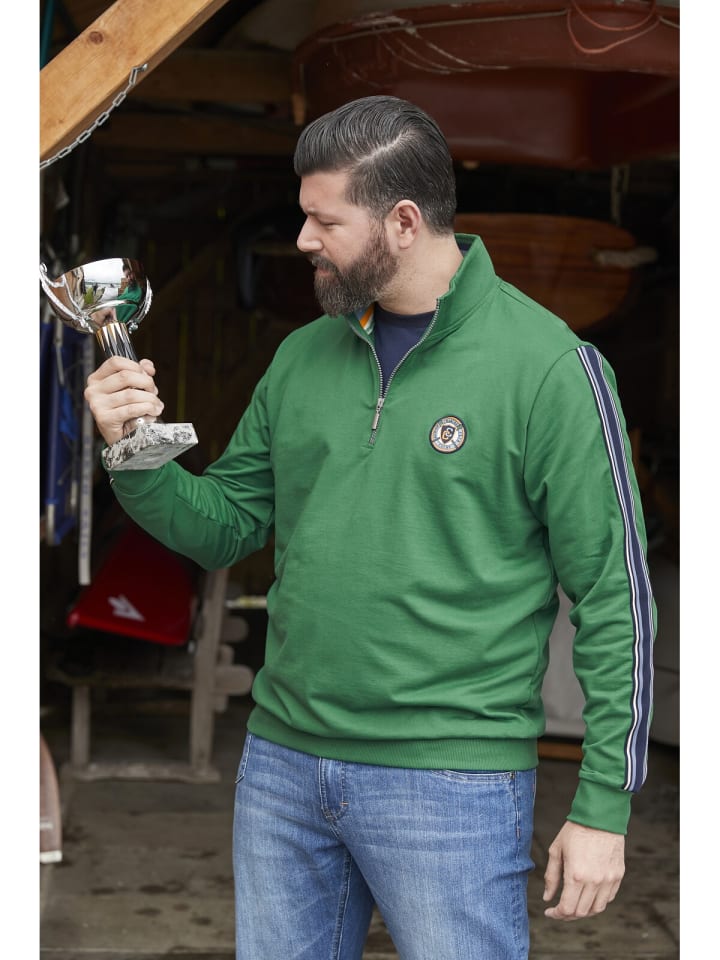 Charles Colby Sweatshirt EARL TIARNAN in dunkelgrün günstig kaufen