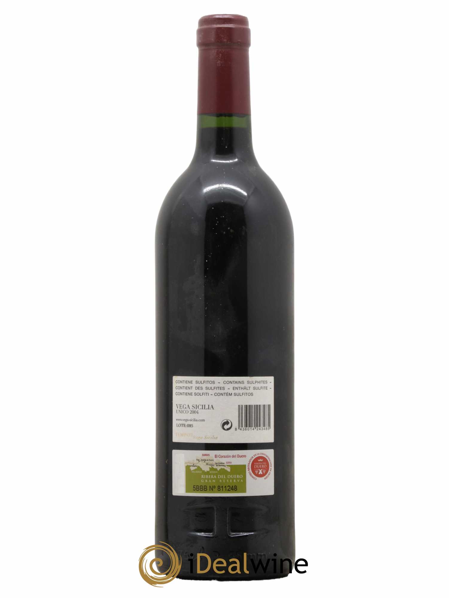 Ribera Del Duero DO Vega Sicilia Unico Famille Alvarez  2004 - Lot de 1 Bouteille