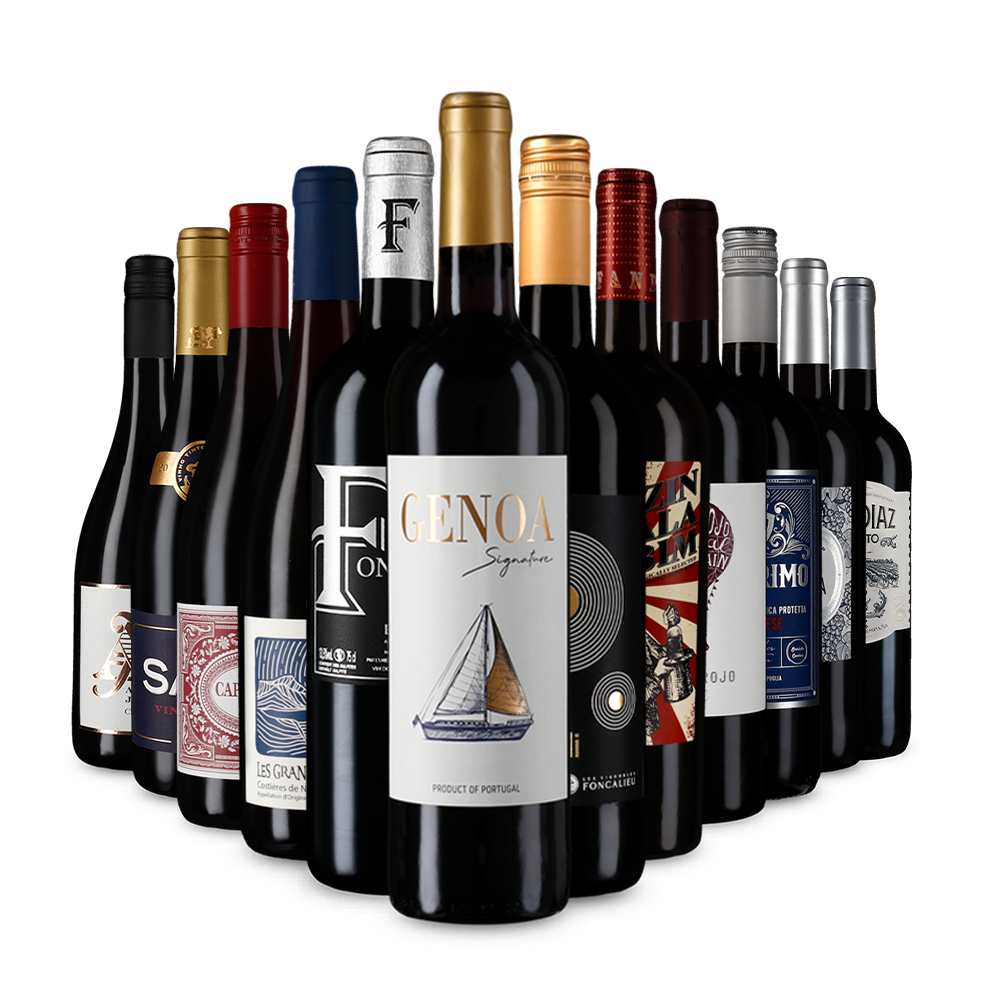 Recommandations vin rouge en assortiment découverte