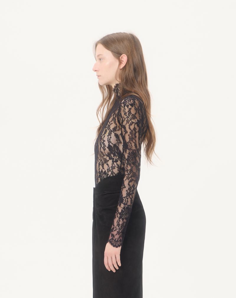 Body de renda floral