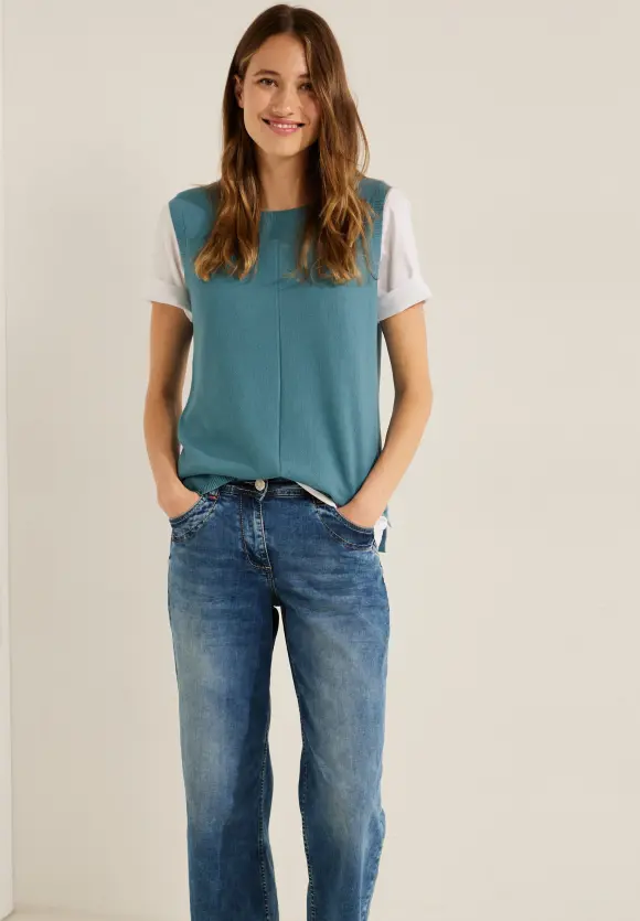 CECIL Pullunder mit Strickdetails