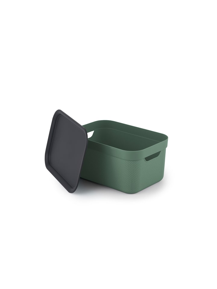 Rotho Jive Dekobox 3er-Set Aufbewahrungskorb 5l in Sea Spray green ged. günstig kaufen onesize