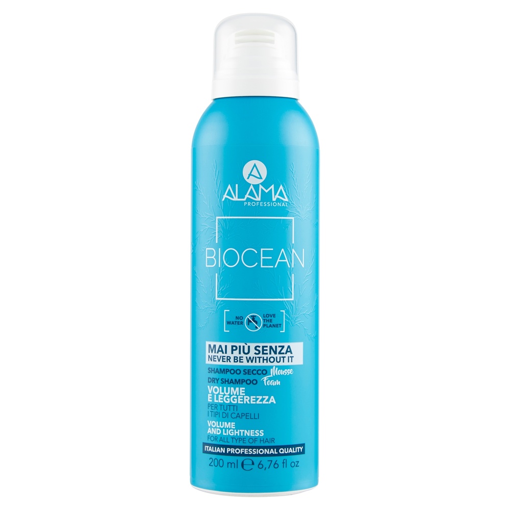 alama professional SHAMPOING SEC MOUSSE VOLUME ET LÉGÈRETÉPOUR TOUS LES TYPES DE CHEVEUX 200 ML SHAMPOOING