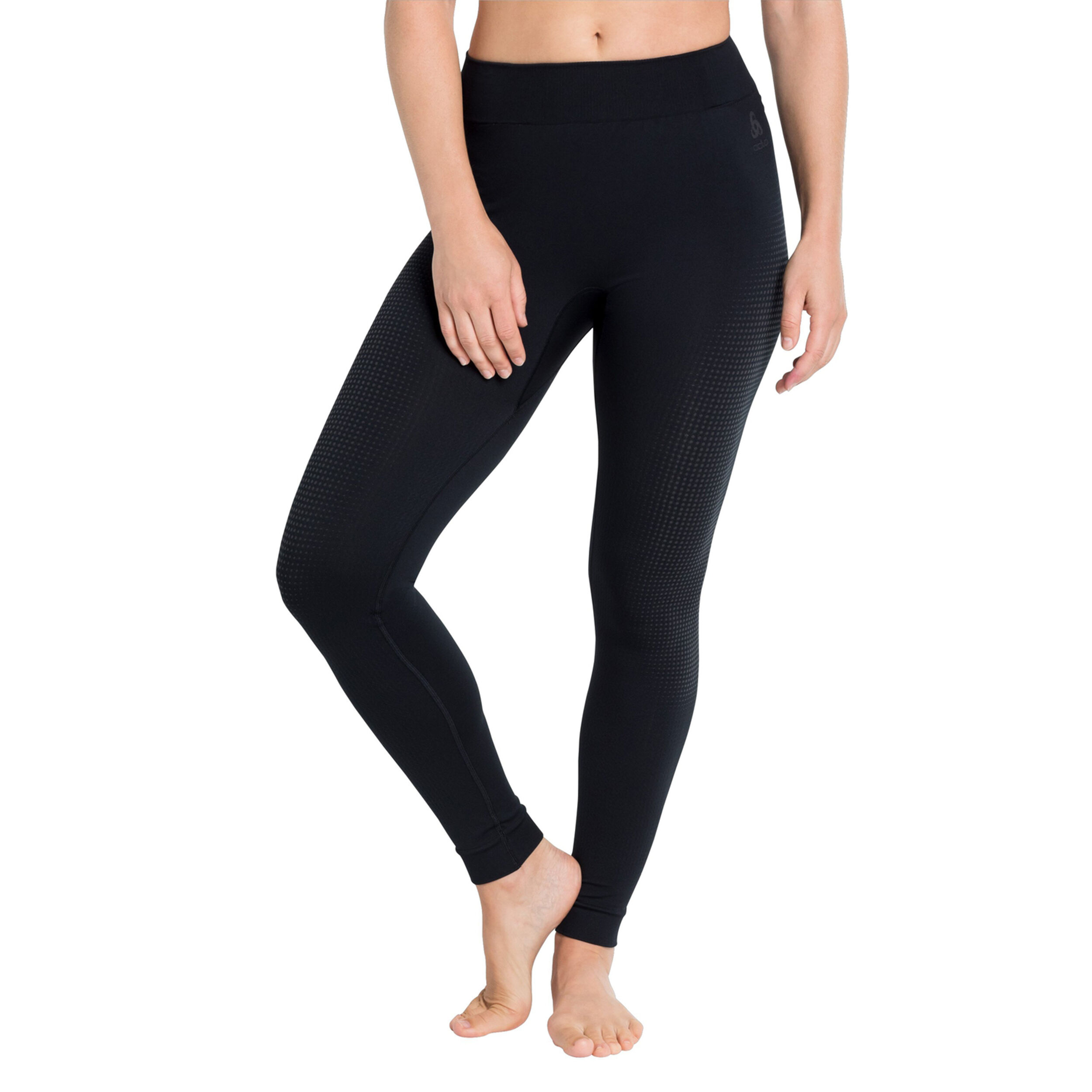 Performance Warm Eco Big Logo Bottom Long Tight Damen - Schwarz, Grau
