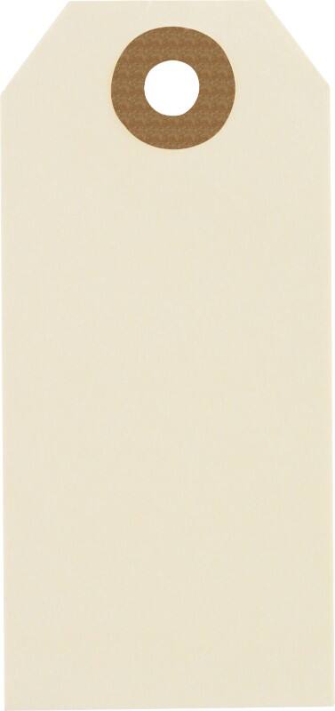 RAJA Hängeetiketten Karton Beige 5,1 x 10 cm 1000 Stück