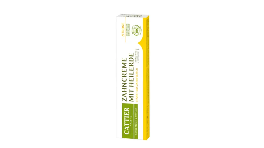 CATTIER Zahncreme Heilerde Zitrone 75 ml