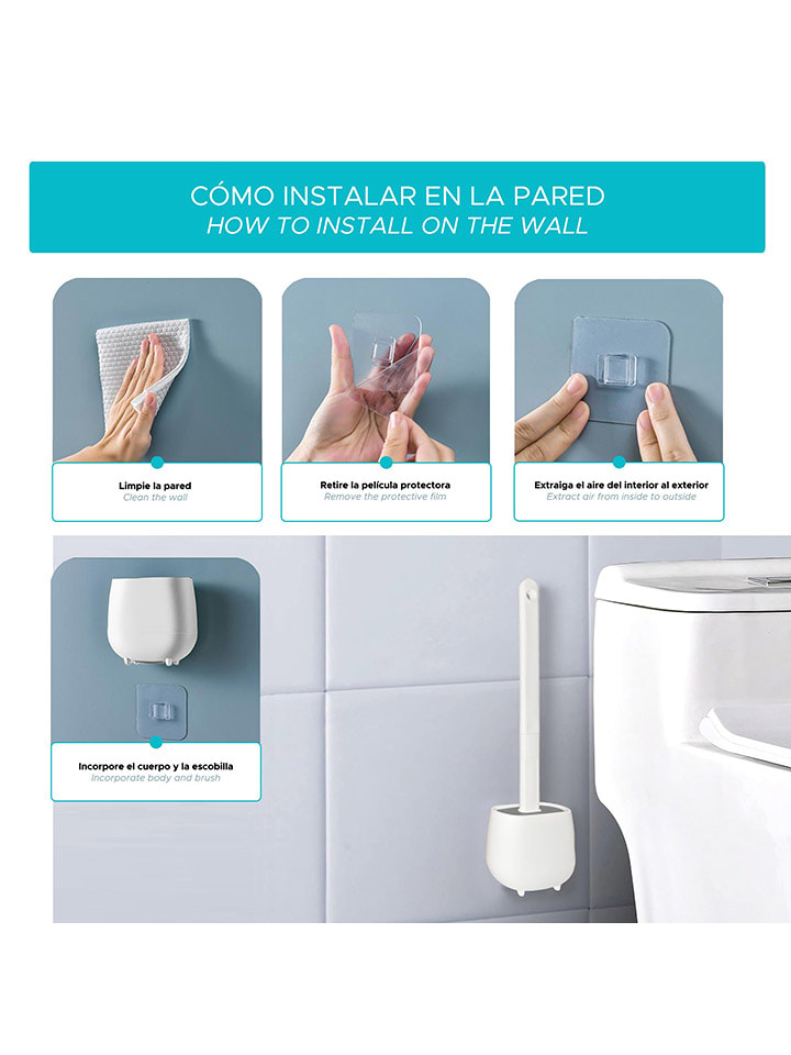 Joybos 2er-Set: WC-Garnituren in Weiß - (B)11 x (H)36 x (T)3,5 cm günstig kaufen onesize