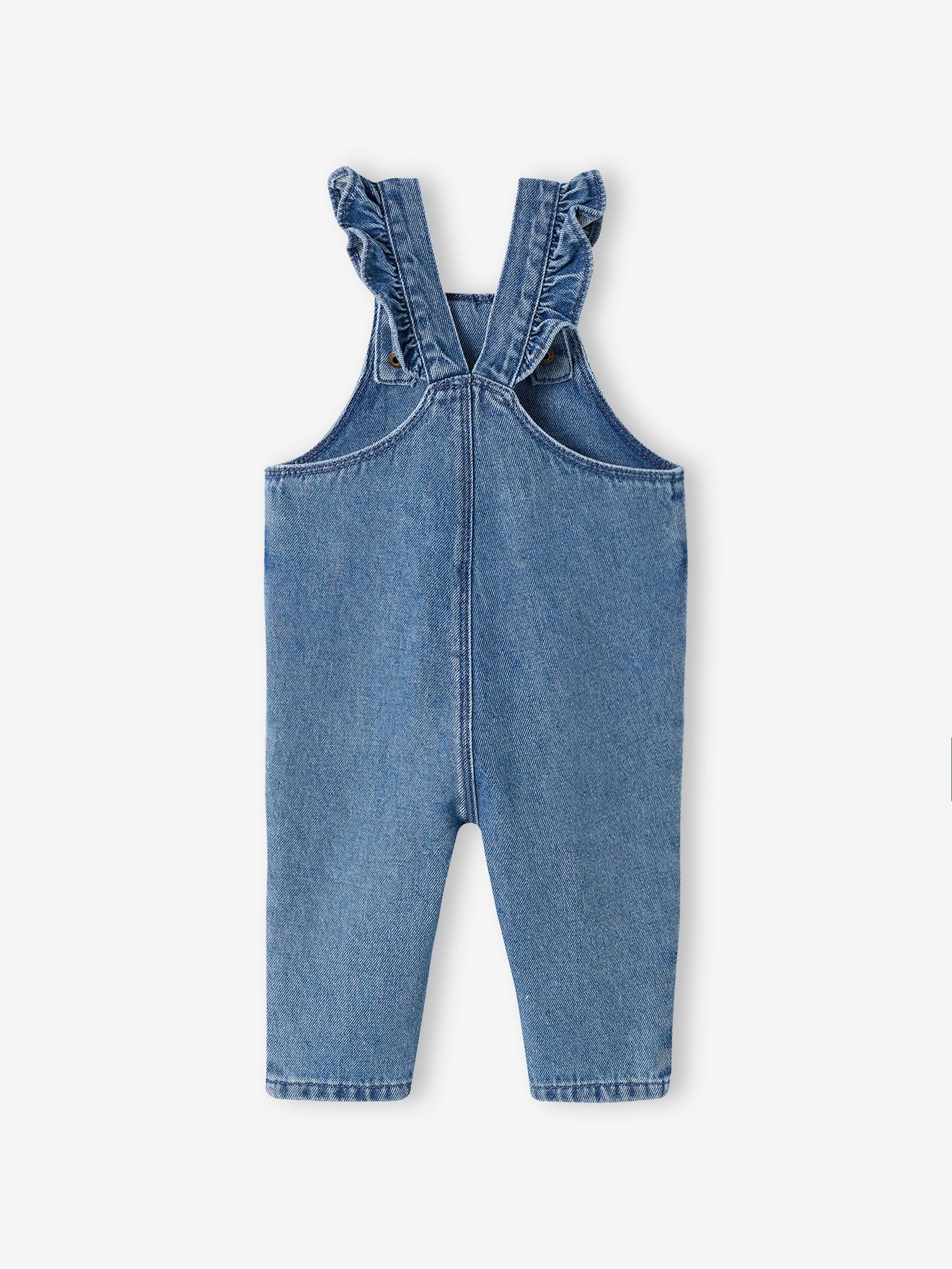 Salopette bébé en denim stone