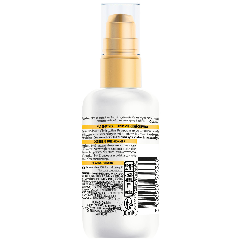 dessange Nutri-Extrême Crème-Huile fine et légère à l'huile deVolubilis