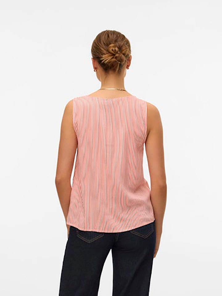 Vero Moda Top in Rot/ Weiß günstig kaufen