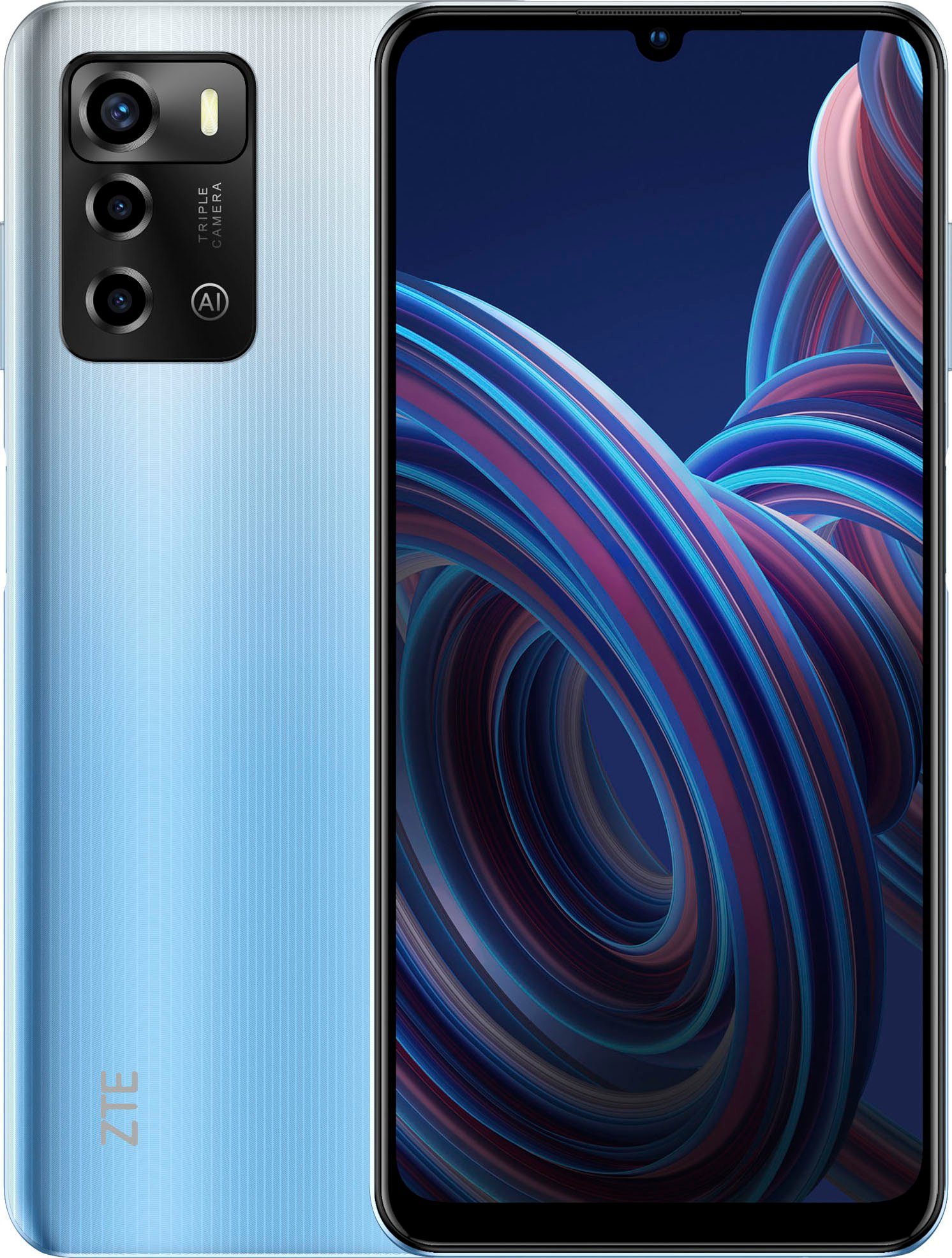 ZTE Blade A72 Smartphone (17,15 cm/6,75 Zoll, 64 GB Speicherplatz, 13 MP Kamera)