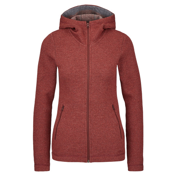 TYA HOODED JACKET Damen - Fleecejacke rot