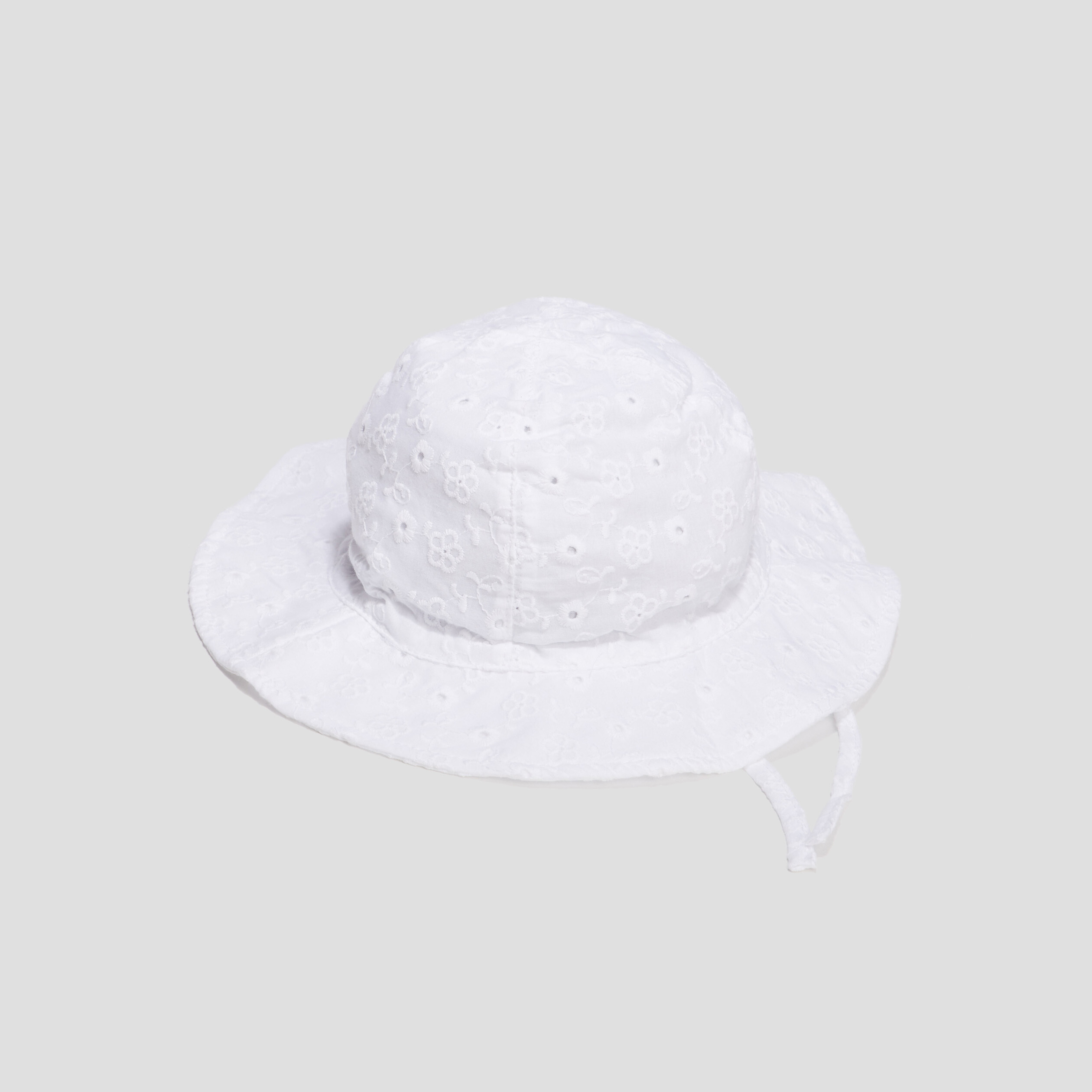 Capeline en broderie anglaise blanc bébé fille | La Halle