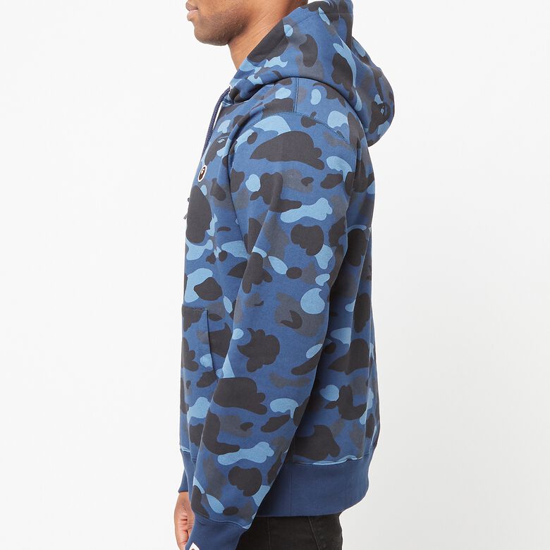 A Bathing Ape Color Camo one Point Ape Head Pullover Hoodie M navy