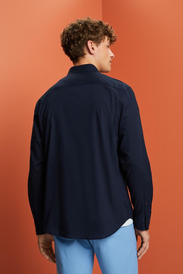 Unifarbenes Longsleeve, 100 % Baumwolle