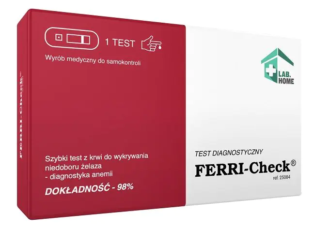 LabHome Ferri-Check, en hurtig blodprøve til at opdage jernmangel