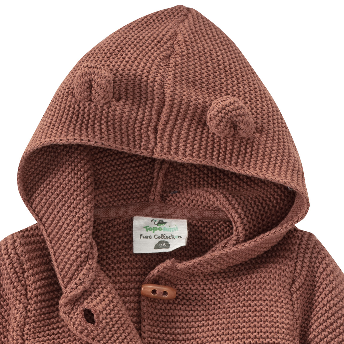 Baby Strickjacke mit Öhrchen