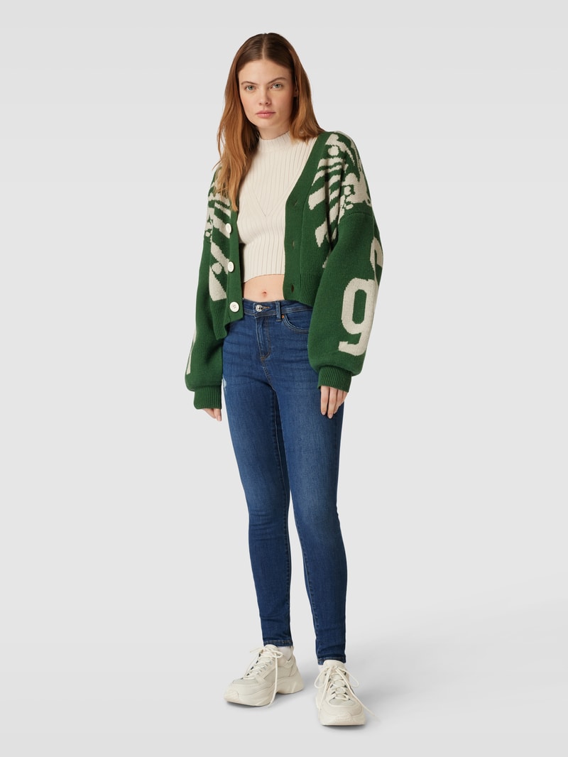 Skinny Fit Jeans im Destroyed-Look Modell 'WAUW' in jeans
