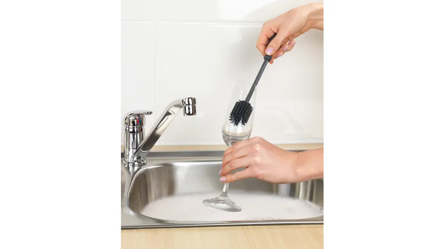 WENKO Silikon Spülbürste Sia 25cm Grau