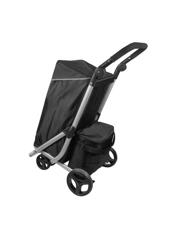 Cheffinger 48 L Einkaufswagen   12 L Kühltasche Einkauf Trolley Trolley in Schwarz günstig kaufen onesize