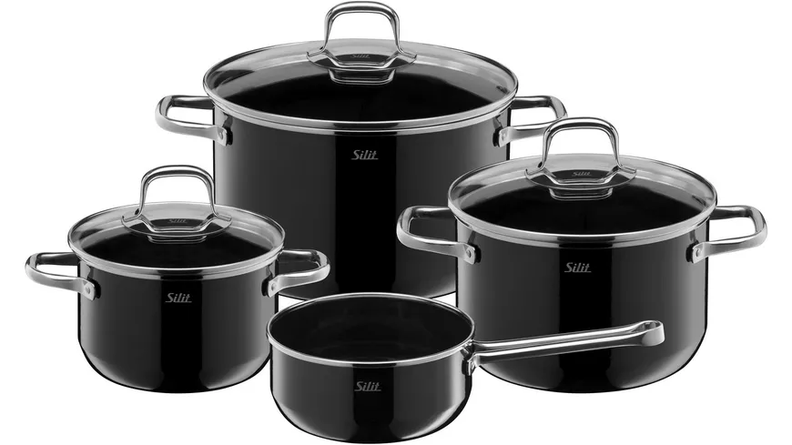 Silit Topfset Elegance Line 4-tlg. schwarz