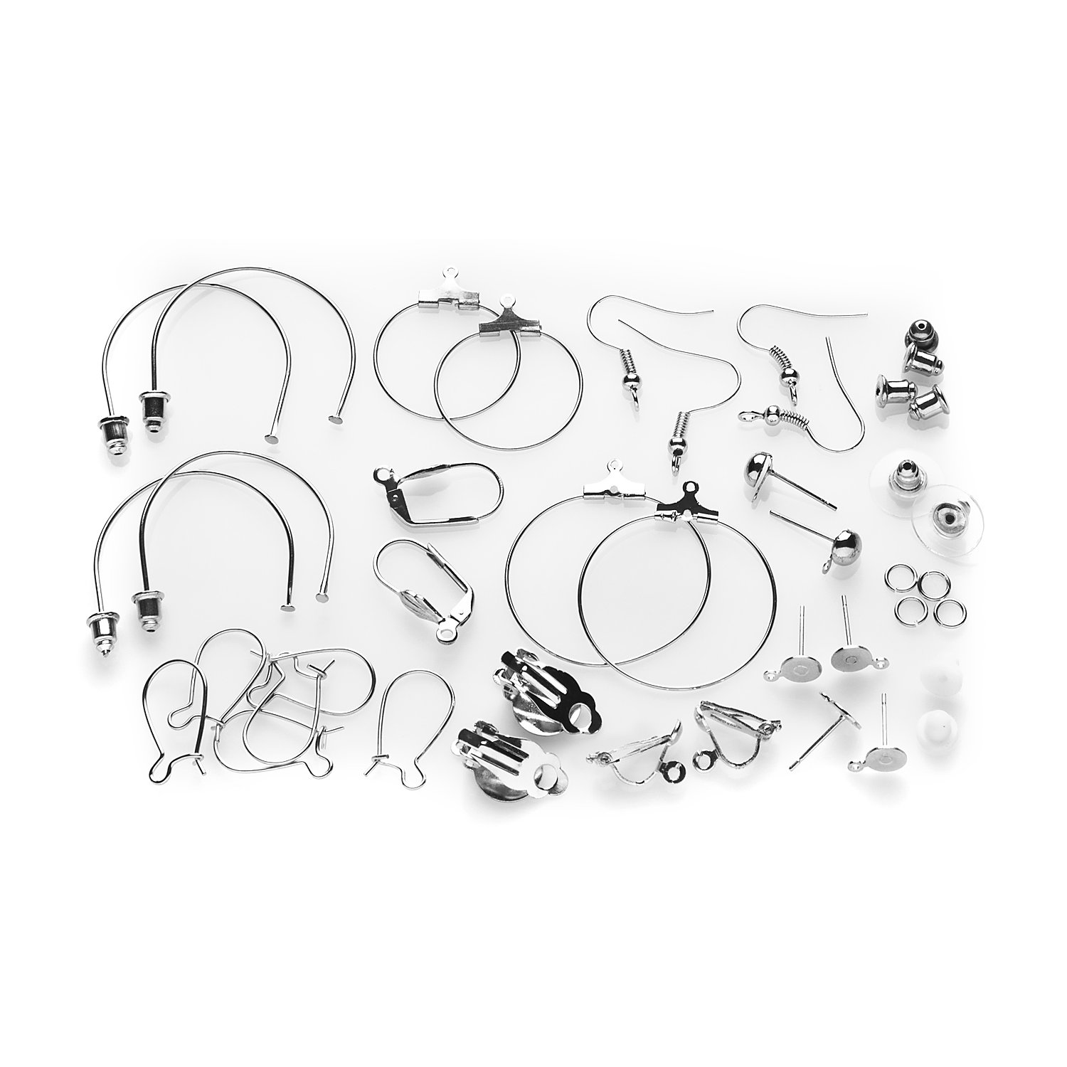 Ohrschmuck-Set, silber