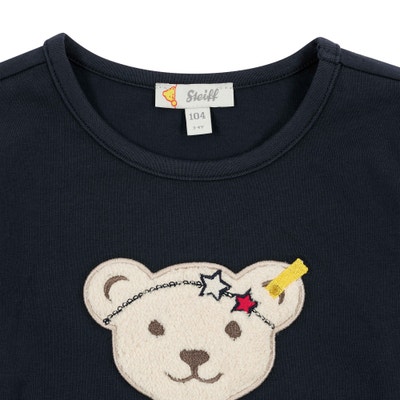 T-Shirt langarm, dunkelblau für Mädchen