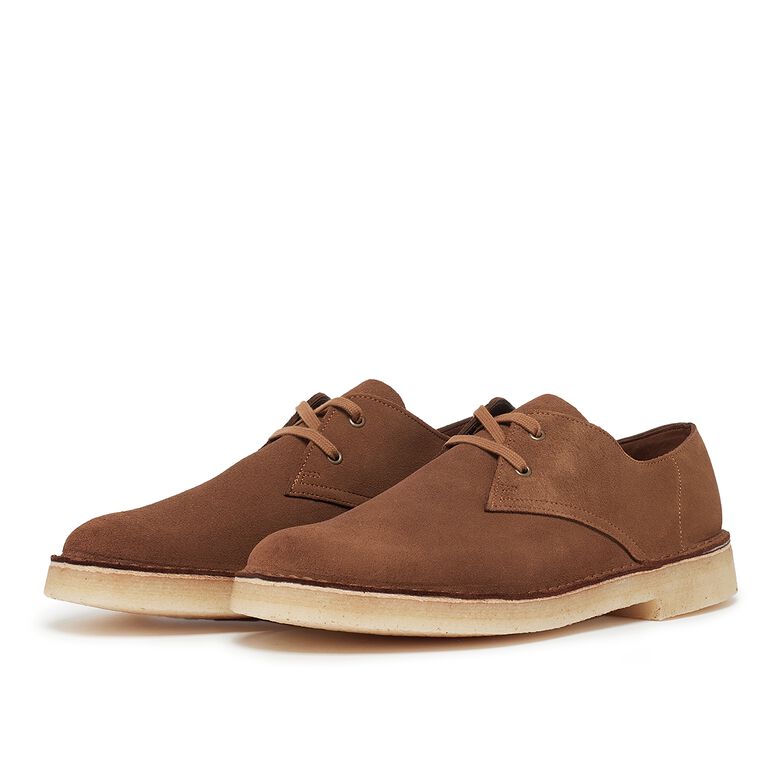 Clarks Desert Khan cola suede