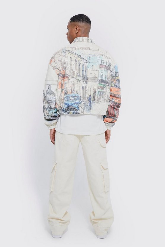 Lockere Cargo-Jeans
