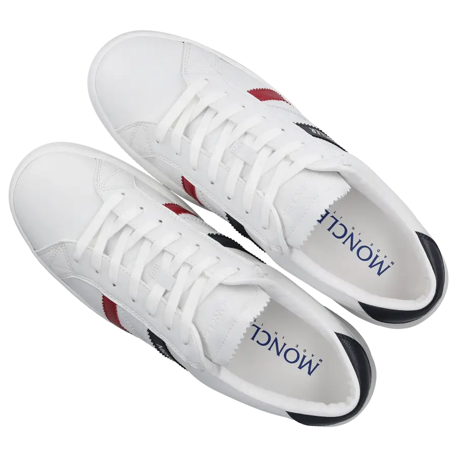 Moncler - Sneaker low MONACO M Kalbsleder - weiß