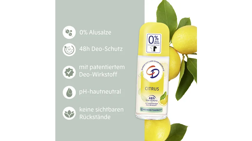 CD Deo Roll On Bio-Zitrone 50 ml