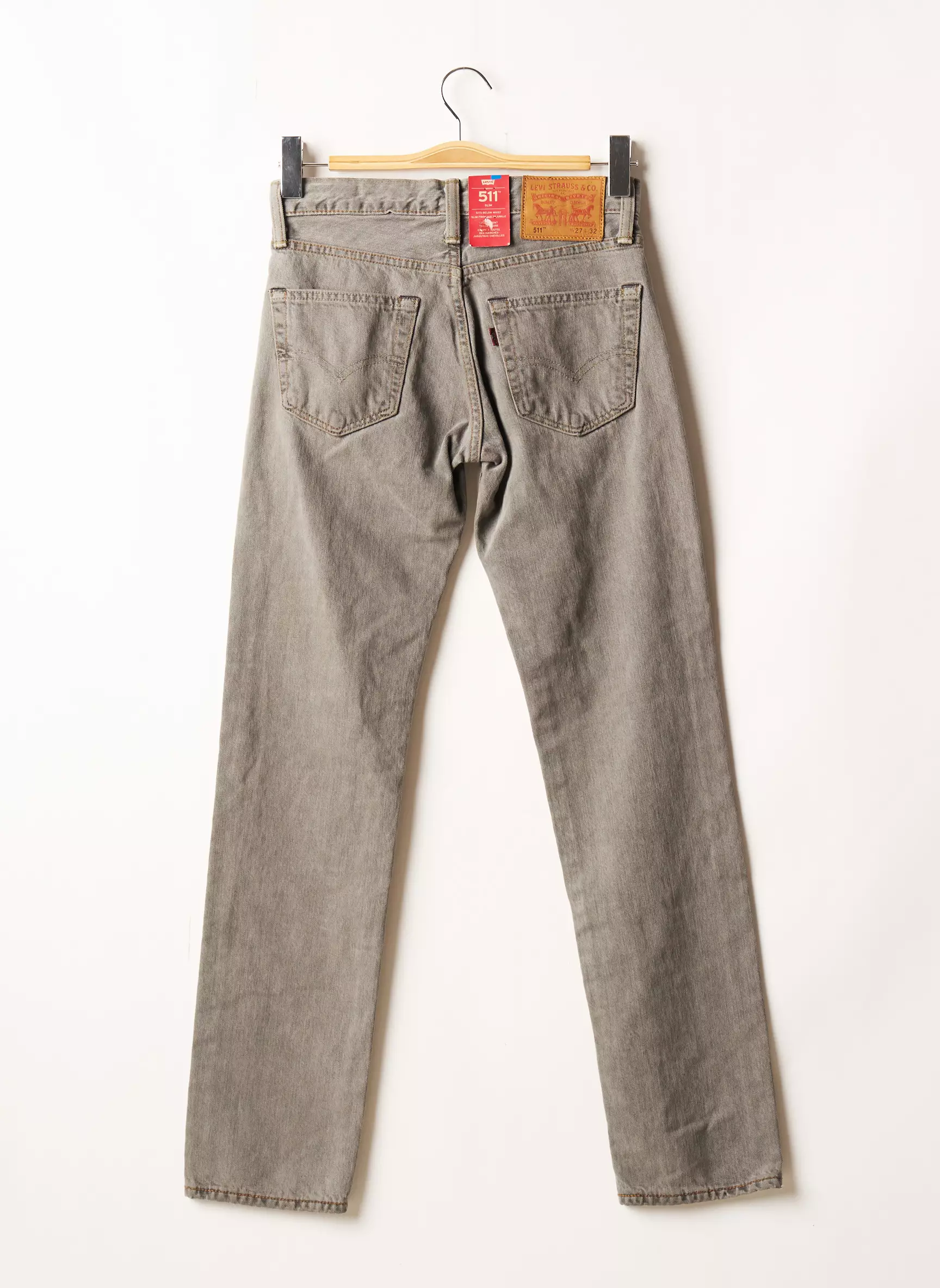 Levis Jeans Coupe Slim Homme couleur gris